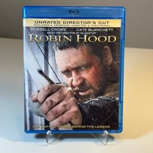 Robin Hood Unrated Director's Cut Blu Ray DVD Russell Crowe Cate Blanchett